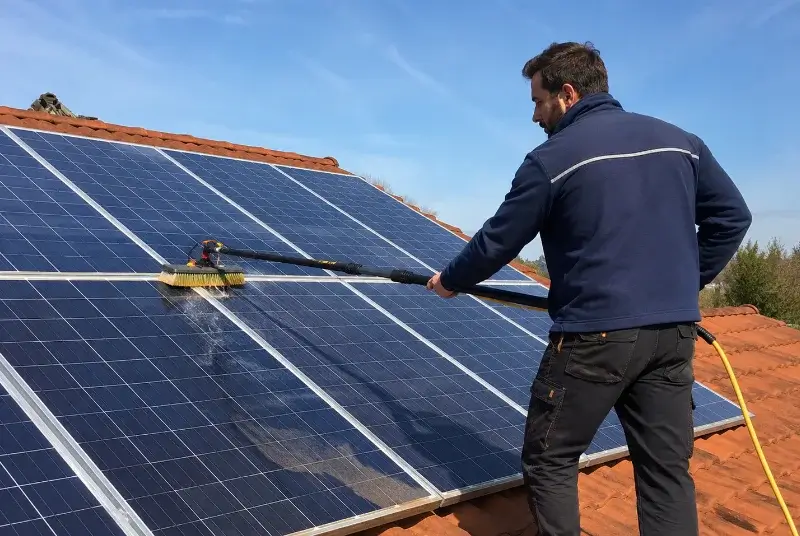 Nettoyage et entretien de panneaux solaires à Gabian